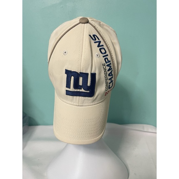 NEW YORK NY GIANTS REEBOK NFL XLVI - NFC CONFERENCE 2011‎ CHAMPIONS CAP HAT  O/S - Picture 1 of 6
